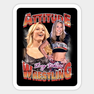 Bootleg stacy keibler wrestling fan Art Sticker